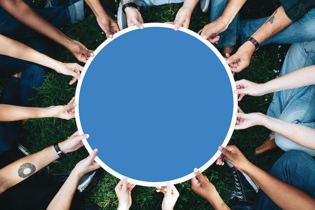 Community event with people gathered