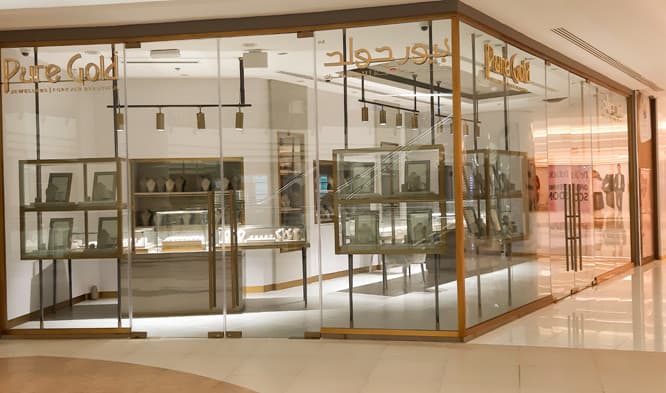 Design and built poure gold at city center fitout project